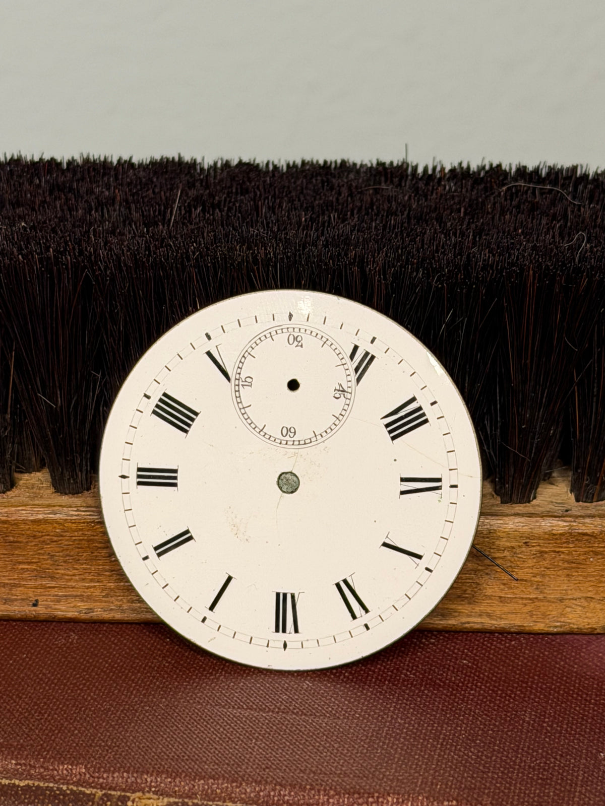 Antique Ceramic Clock Faces Set of 2