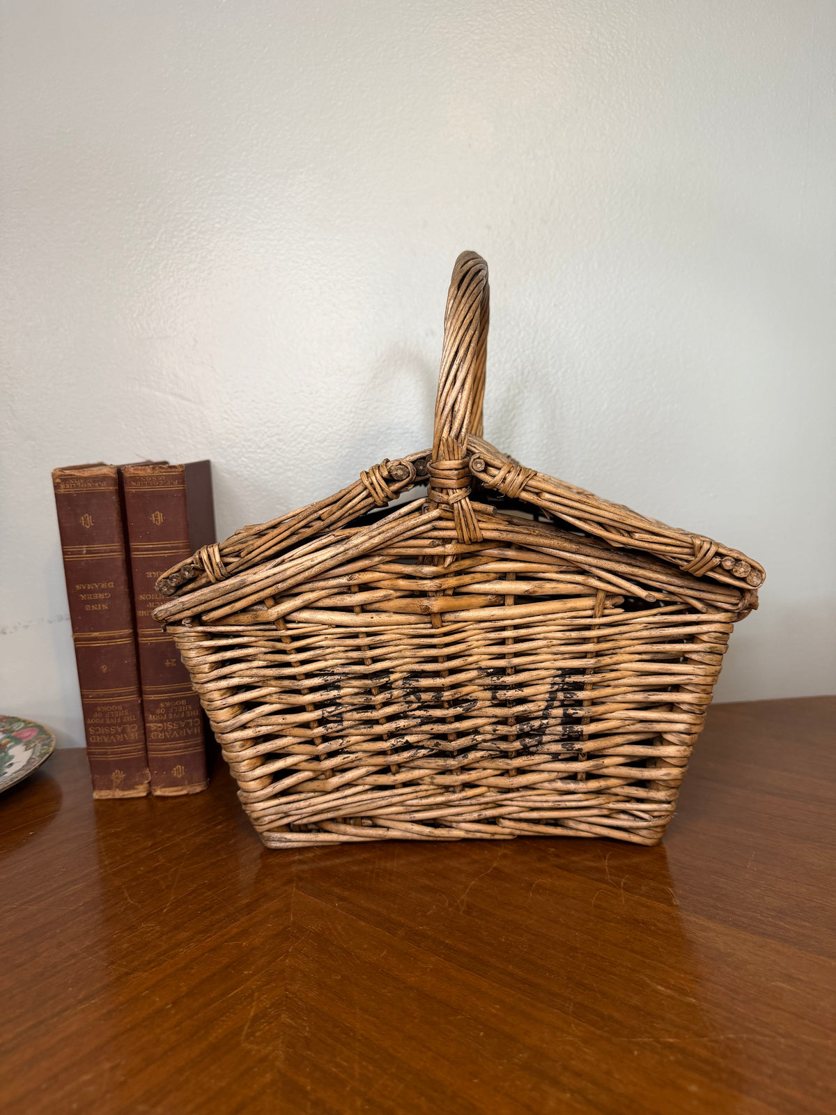 Vintage Fortnum & Mason Wicker Picnic Hamper Basket