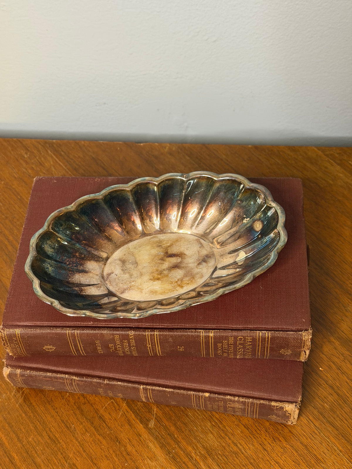 Vintage Reed & Barton Scalloped Silver Plate Shell Dish