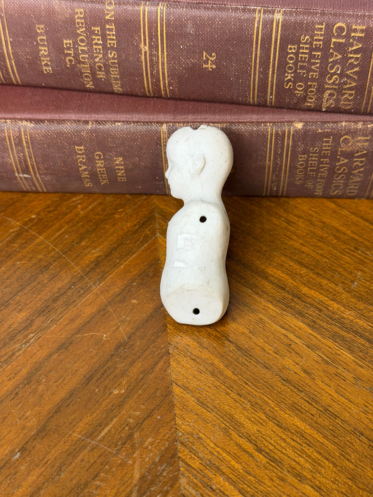 Antique Bisque Porcelain Doll Shoulder Head & Torso Body