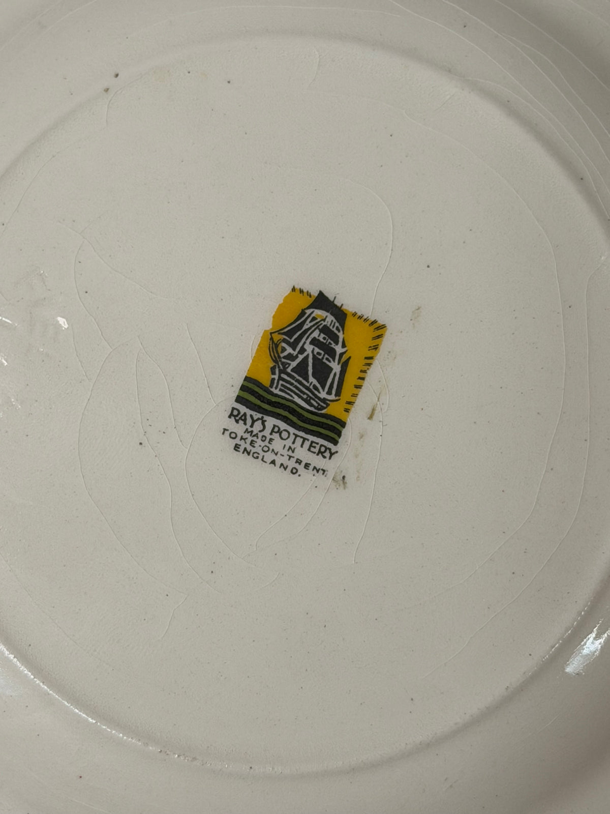 Vintage Ray’s Pottery Woburn Abbey Fox Hunting Plate
