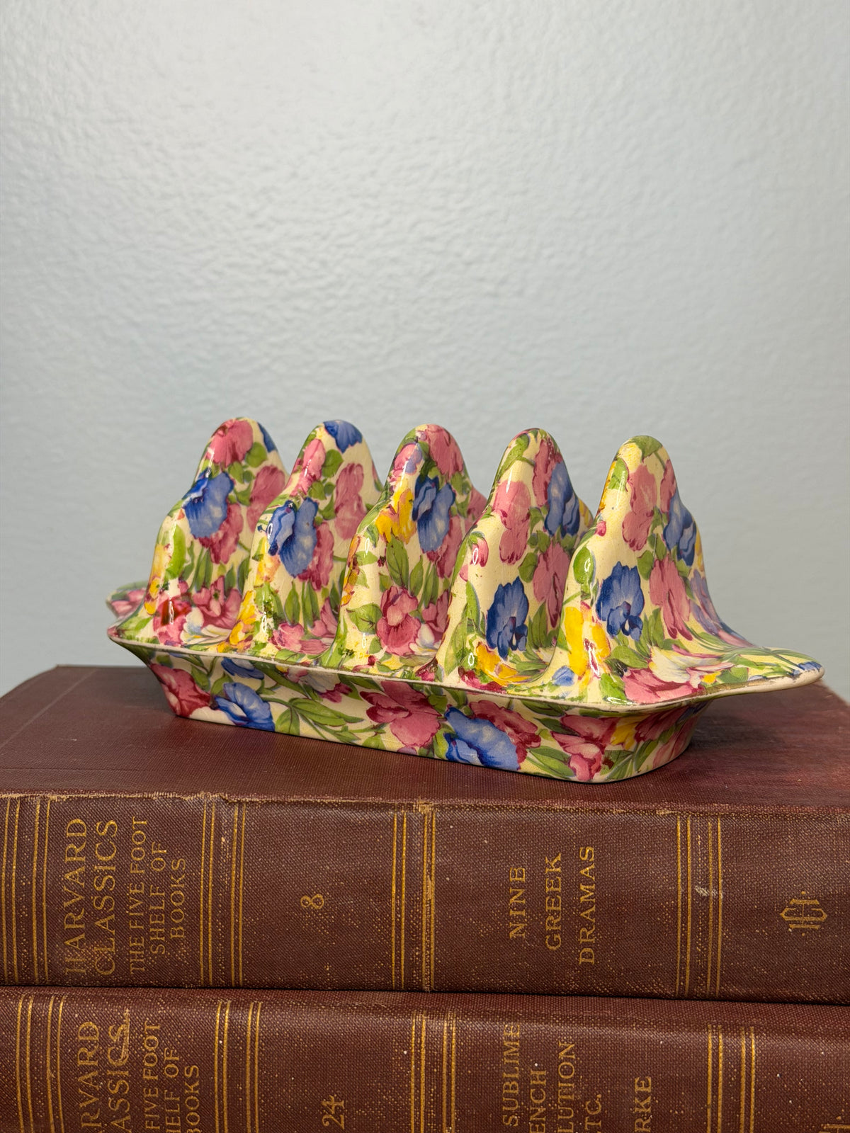 Vintage Grimwades Royal Winton Sweet Pea Chintz Toast Rack, England