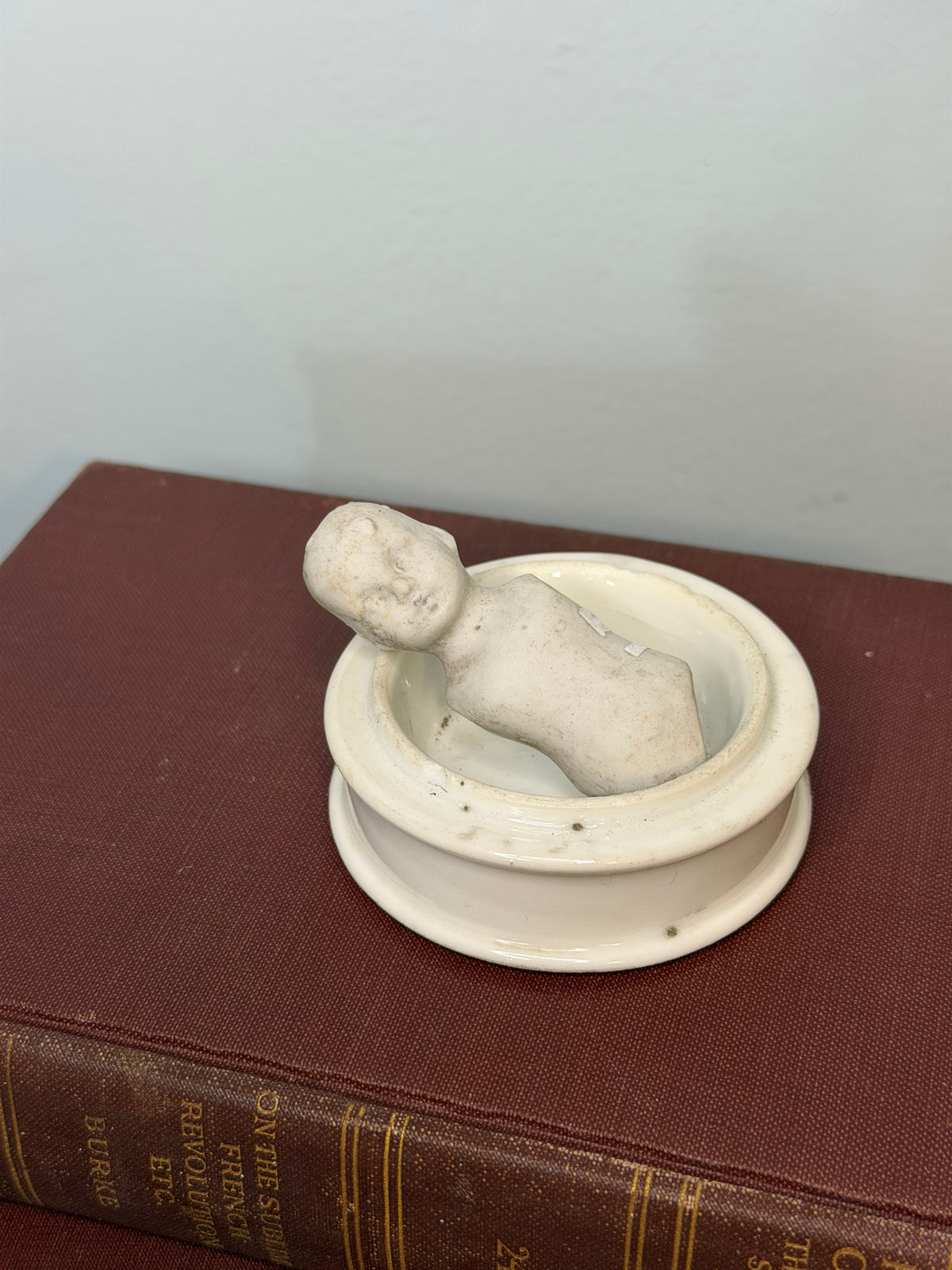 Antique Bisque Porcelain Doll Shoulder Head & Torso Body