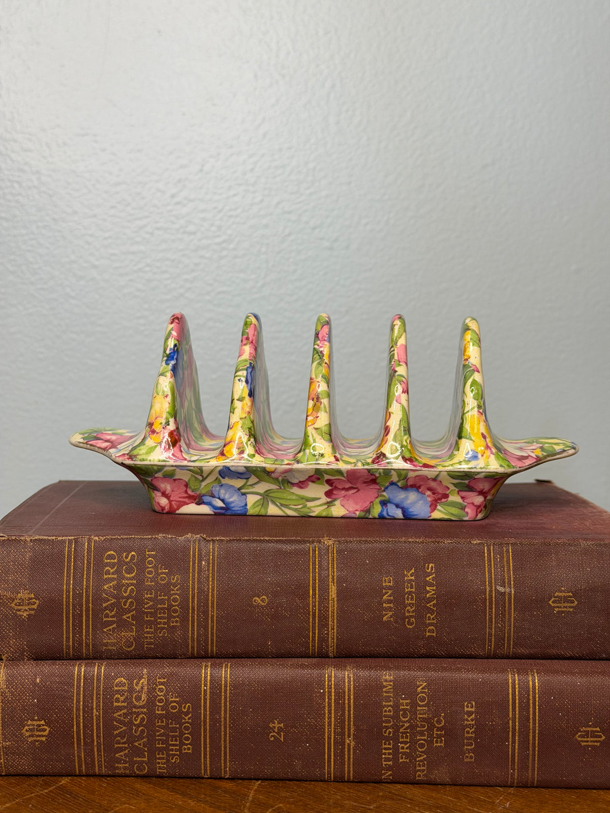 Vintage Grimwades Royal Winton Sweet Pea Chintz Toast Rack, England