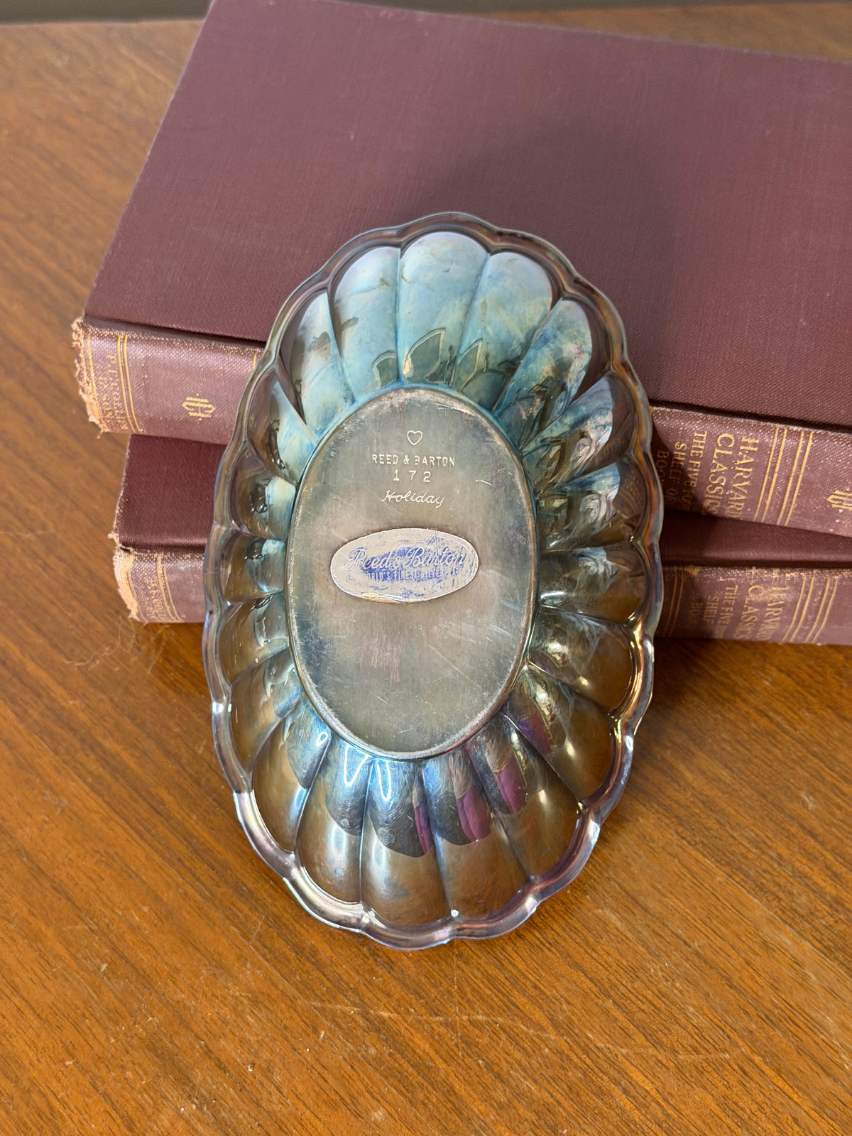 Vintage Reed & Barton Scalloped Silver Plate Shell Dish