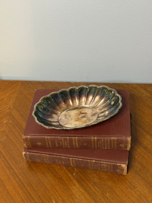 Vintage Reed & Barton Scalloped Silver Plate Shell Dish