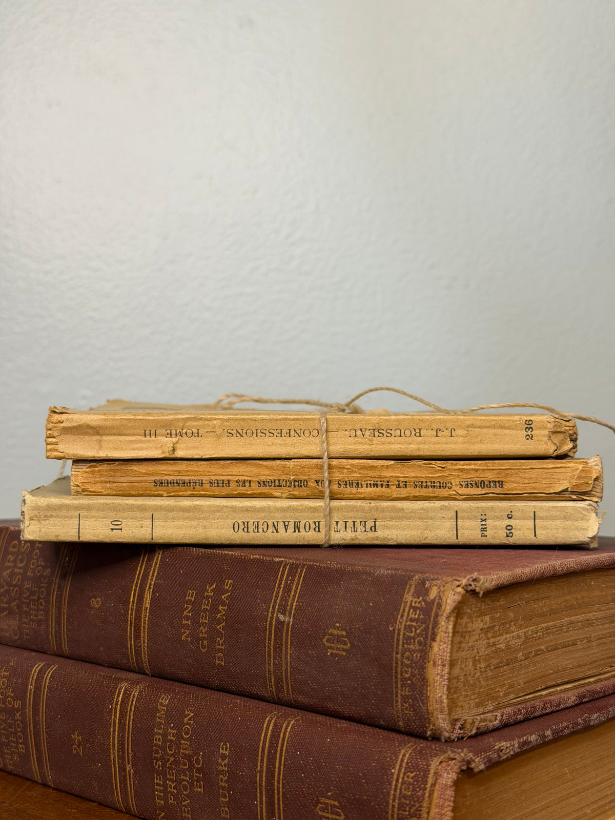 Antique French Book Bundle – 19th-Century French Literature, Religion & Philosophy