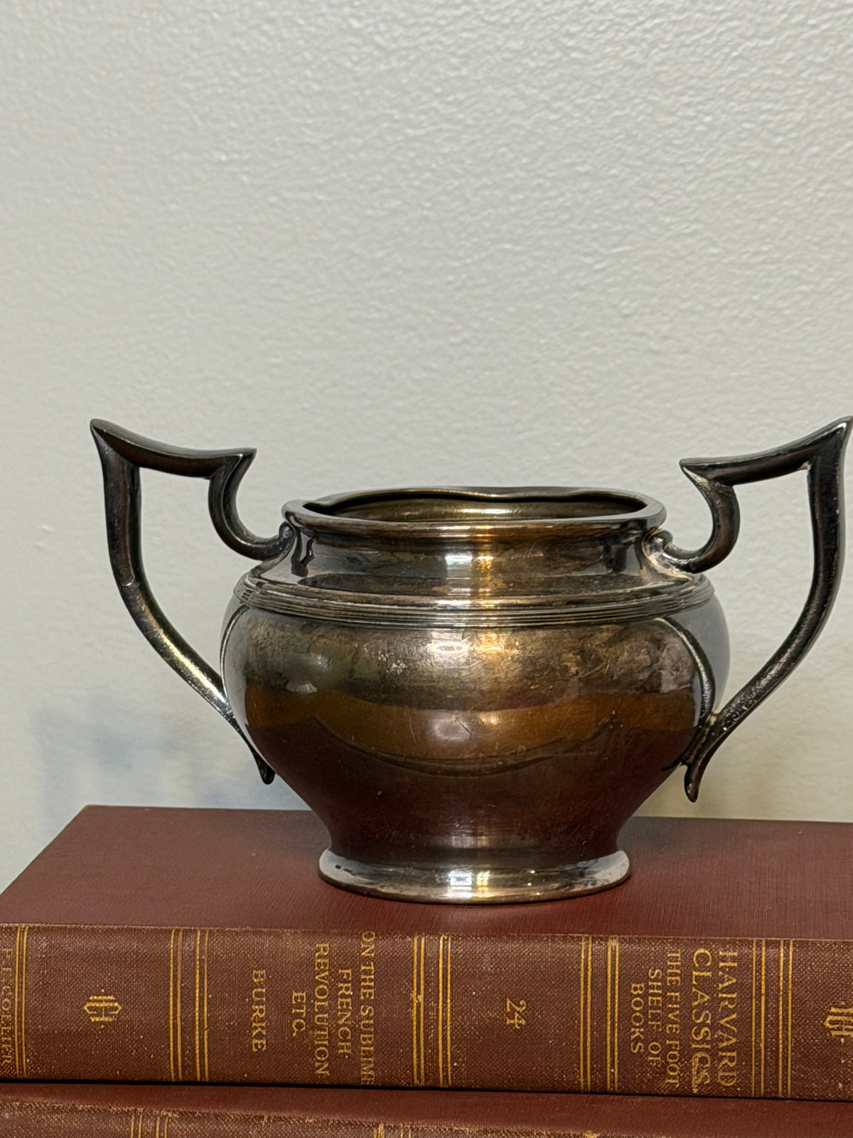 Silver-Plated Derby Trophy Cup with Ornate Handles