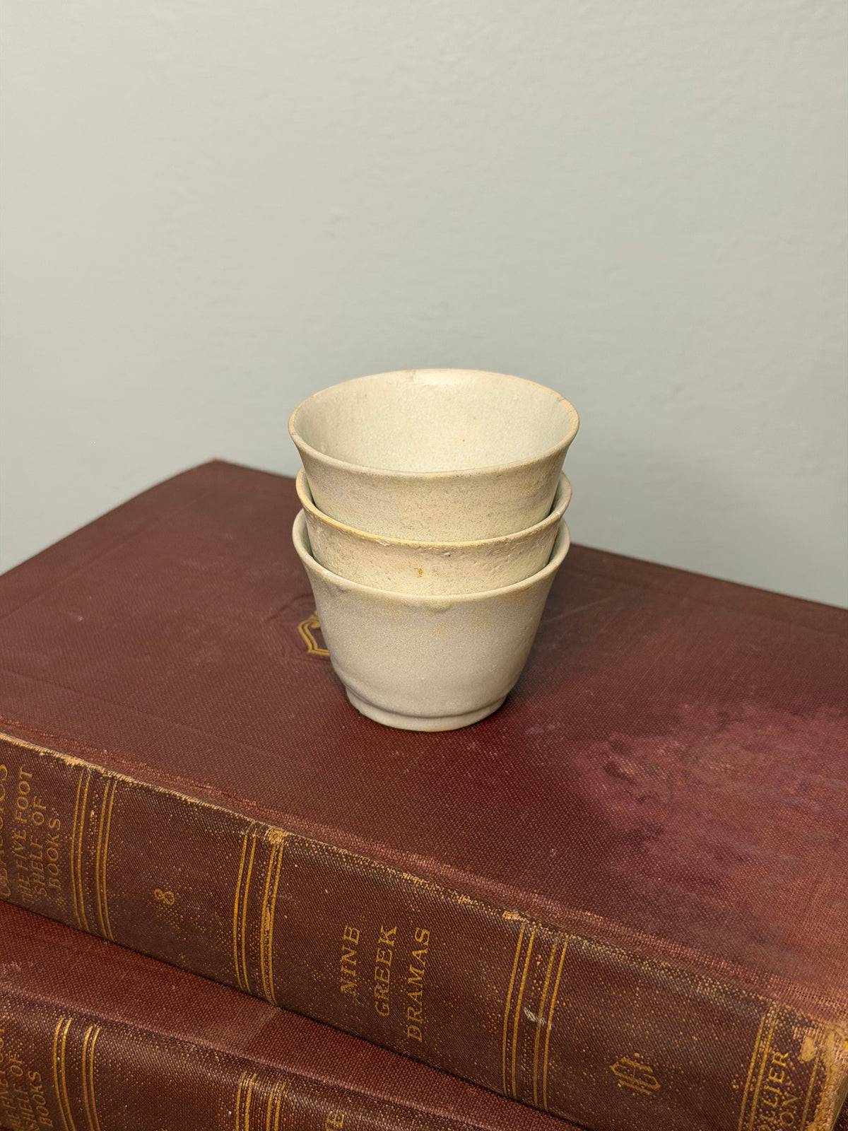 Antique Ceramic Teacups from a Singapore Shipwreck, Set of 3, 18th Century