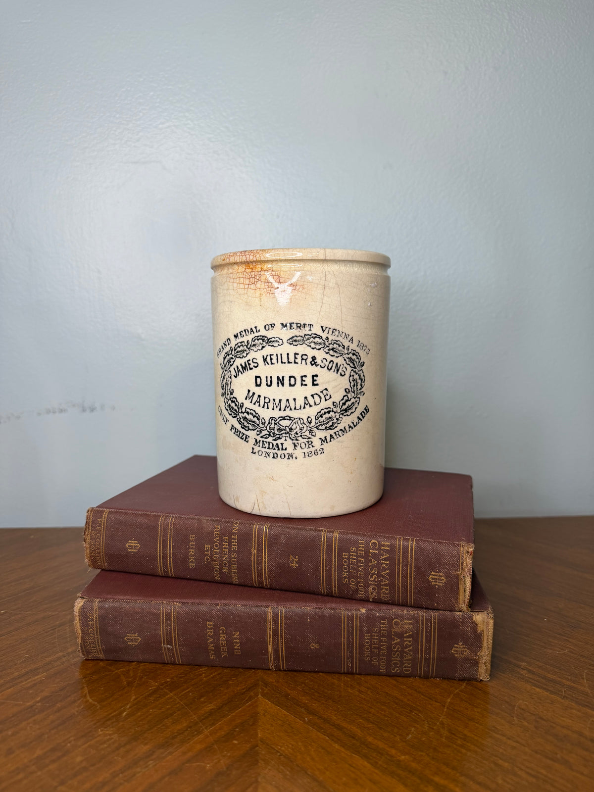 Antique James Keiller & Sons Dundee Marmalade Stoneware Crock